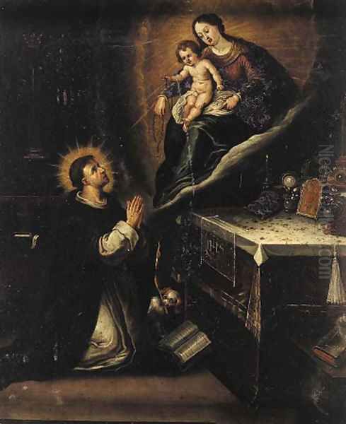 The Vision of Saint Dominic Oil Painting by Ambrosius Francken I