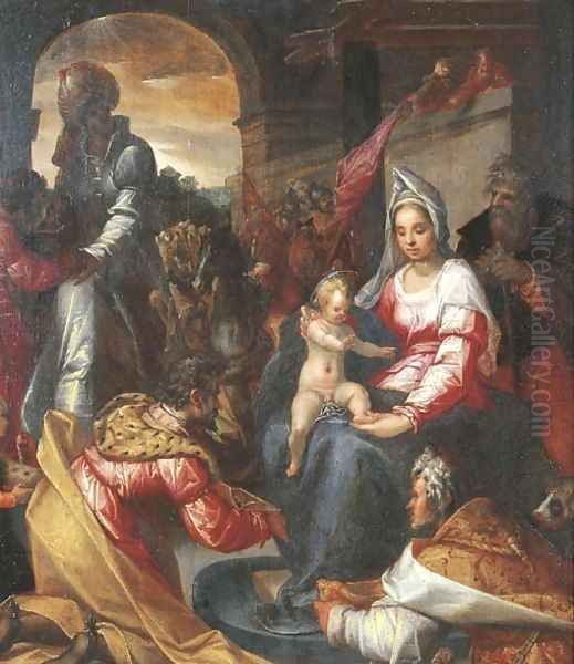 The Adoration of the Magi Oil Painting by Pieter Fransz. Isaacsz