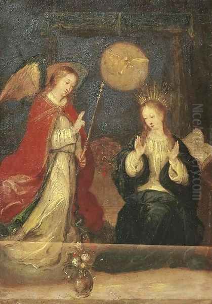 The Annunciation Oil Painting by Hendrik van Balen