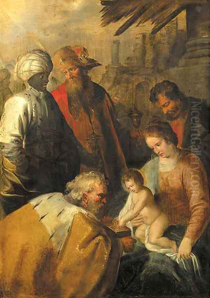 The Adoration of the Magi Oil Painting by Hendrik van Balen