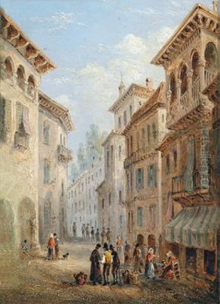 Stadtmotiv Aus Italien Oil Painting by Guiseppe Canella