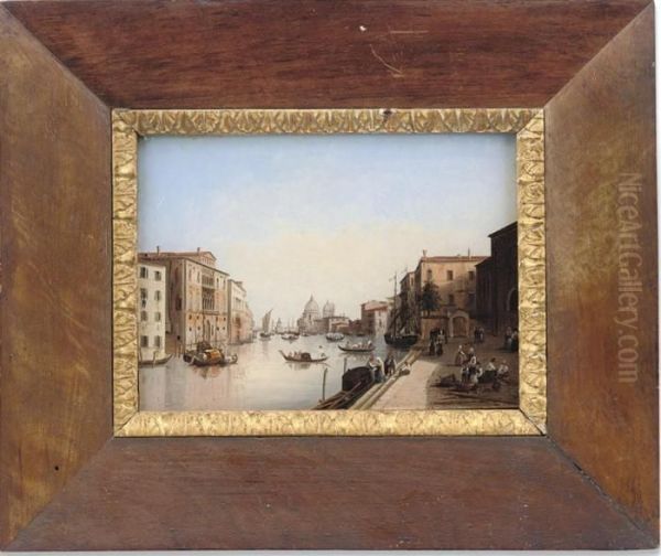 The Grand Canal, Venice Oil Painting by Guiseppe Canella