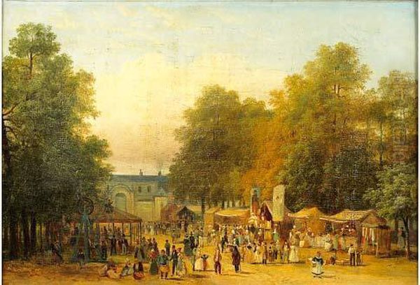 La Fete Foraine Oil Painting by Guiseppe Canella