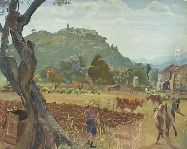 Mougins, le vieux mas Oil Painting by Aleksandr Evgen'evich Iakovlev