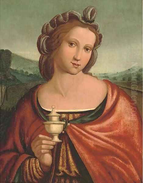 The Magdalen Oil Painting by Francesco Ubertini Bacchiacca II