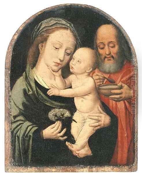 The Holy Family Oil Painting by Adriaen Isenbrandt (Ysenbrandt)