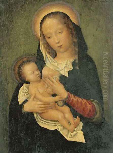 The Virgin and Child Oil Painting by Adriaen Isenbrandt (Ysenbrandt)