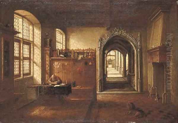 Saint Jerome in his study Oil Painting by Hendrick Van Steenwijck II