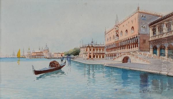 Scorcio Di Venezia Oil Painting by Vincenzo Caprile