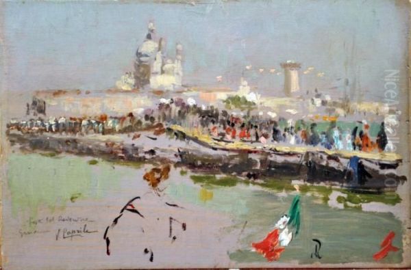 Festa Del Redentore Oil Painting by Vincenzo Caprile