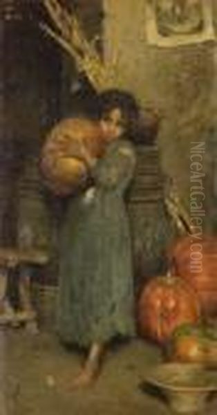 The Little Pumpkin Oil Painting by Vincenzo Caprile