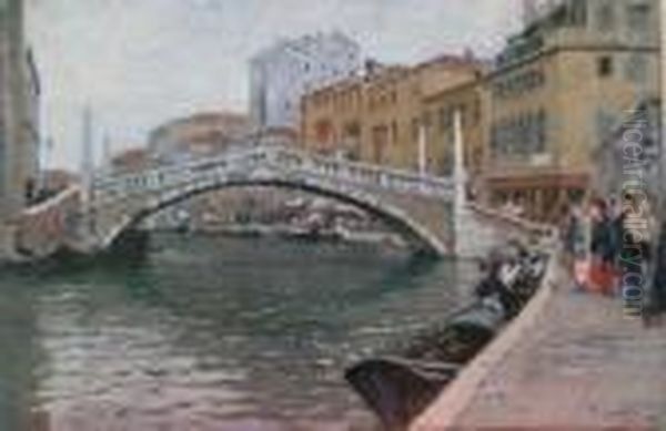 Venezia Oil Painting by Vincenzo Caprile