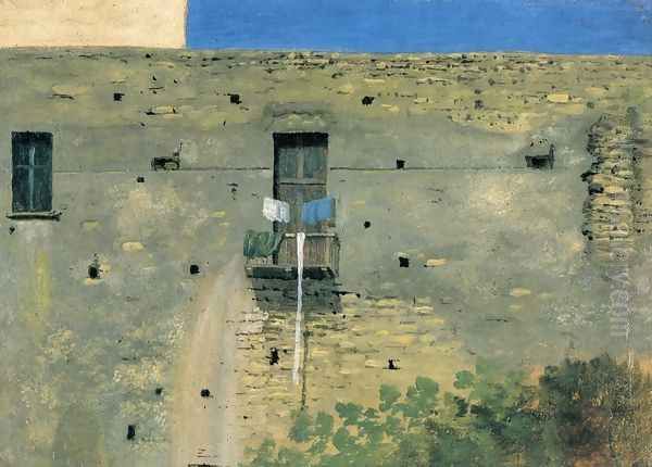 Wall in Naples Oil Painting by Thomas Jones