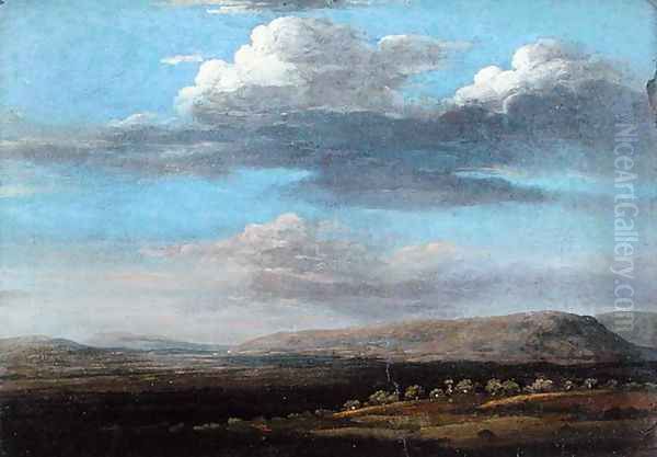 A View in Radnorshire Oil Painting by Thomas Jones