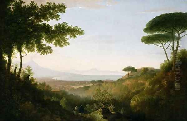 The Bay of Naples 2 Oil Painting by Thomas Jones