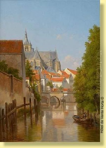 Vuede Malines Oil Painting by Jacques Carabain