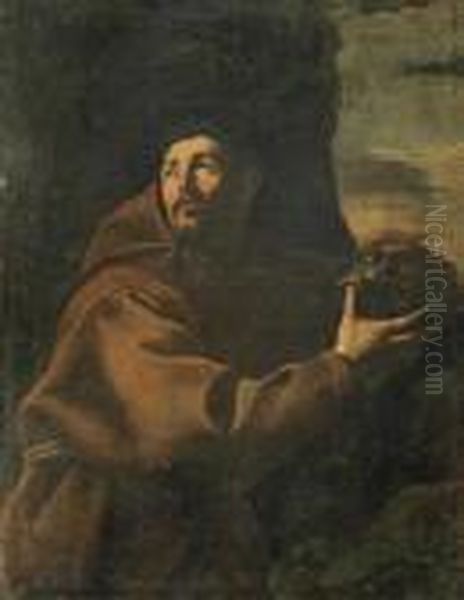 San Francesco Oil Painting by Michelangelo Merisi Da Caravaggio