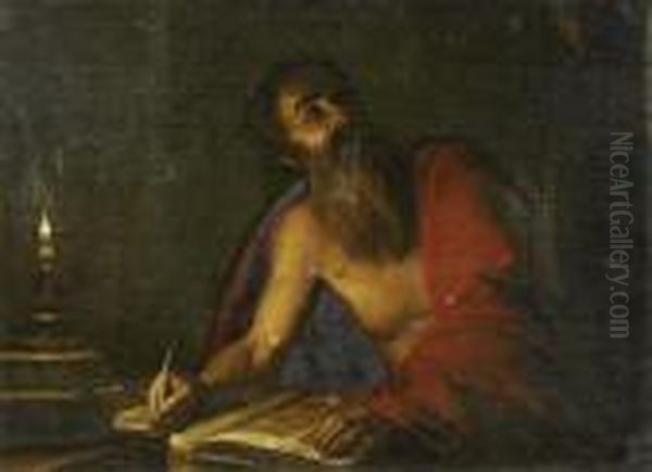 Saint Jerome Oil Painting by Michelangelo Merisi Da Caravaggio