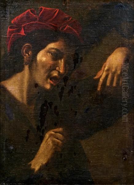 Knabe Von Einer Maus Gebissen Oil Painting by Michelangelo Merisi Da Caravaggio