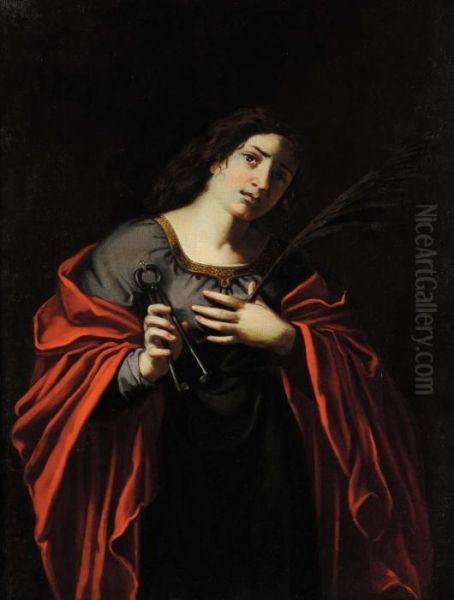 Figura Di Santa Oil Painting by Michelangelo Merisi Da Caravaggio