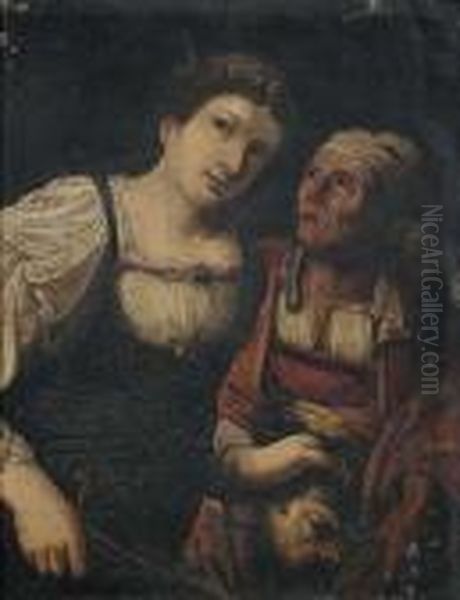 Judith With The Head Of Holofernes. Oil Painting by Michelangelo Merisi Da Caravaggio