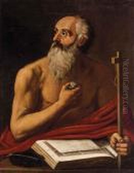 San Gerolamo Oil Painting by Michelangelo Merisi Da Caravaggio