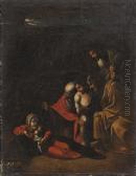 Adorazione Dei Pastori Oil Painting by Michelangelo Merisi Da Caravaggio