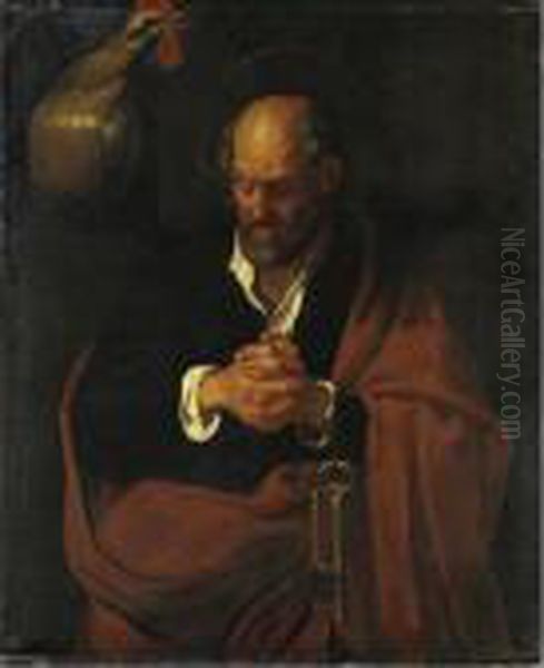 San Pietro E Il Gallo Oil Painting by Michelangelo Merisi Da Caravaggio