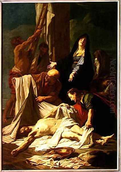 Christs Descent from the Cross Oil Painting by Jean-baptiste Jouvenet