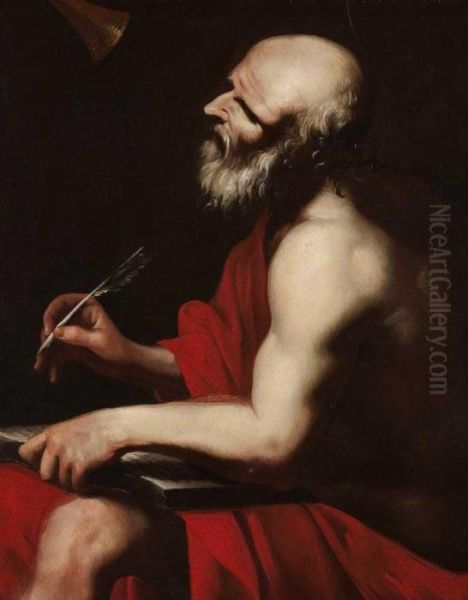 San Gerolamo Oil Painting by Michelangelo Merisi Da Caravaggio