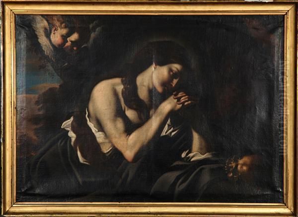 Maddalenapenitente Oil Painting by Michelangelo Merisi Da Caravaggio