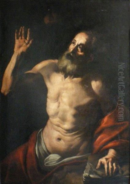 Saint Gerome Oil Painting by Michelangelo Merisi Da Caravaggio