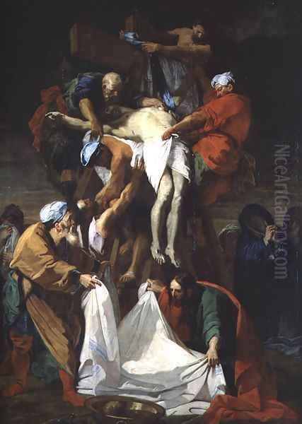 The Descent from the Cross Oil Painting by Jean-baptiste Jouvenet