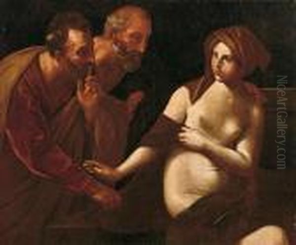 Susanna E I Vecchioni Oil Painting by Michelangelo Merisi Da Caravaggio