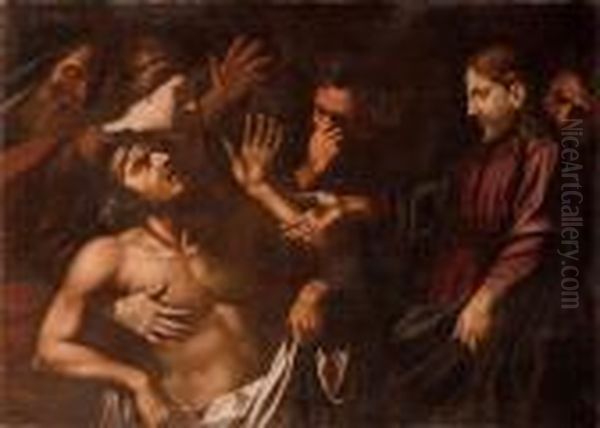 La Resurrezione Di Lazzaro Oil Painting by Michelangelo Merisi Da Caravaggio