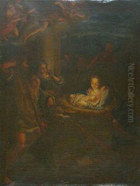 Adoration Of The Shepherds Oil Painting by Michelangelo Merisi Da Caravaggio