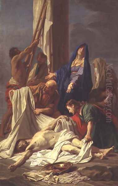 The Descent from the Cross 2 Oil Painting by Jean-baptiste Jouvenet