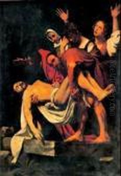 La Deposizione Nel Sepolcro Oil Painting by Michelangelo Merisi Da Caravaggio