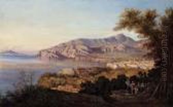 Capodimonte Di Sorrento Oil Painting by Consalvo Carelli