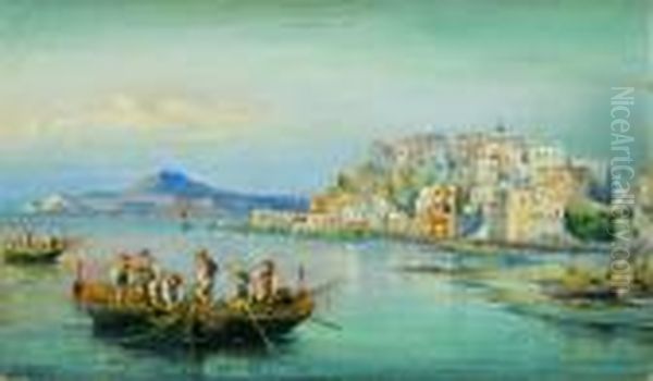 Pozzuoli Oil Painting by Consalvo Carelli