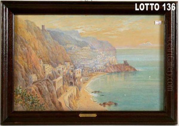 Veduta Di Amalfi Oil Painting by Gabriele Carelli