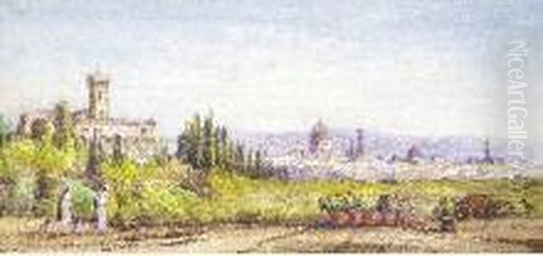 Veduta Di Firenze Oil Painting by Gabriele Carelli