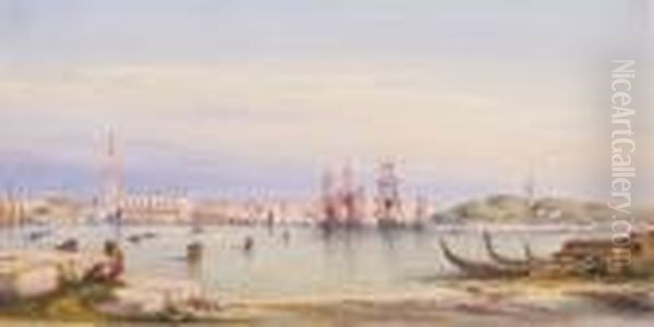 Canale Di San Marco Da San Giorgio Maggiore Oil Painting by Gabriele Carelli