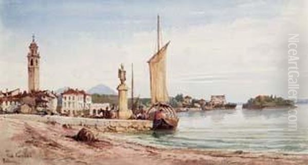 Pallanza, Lago Maggiore Oil Painting by Gabriele Carelli