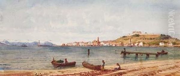 Saint Tropez Oil Painting by Gabriele Carelli