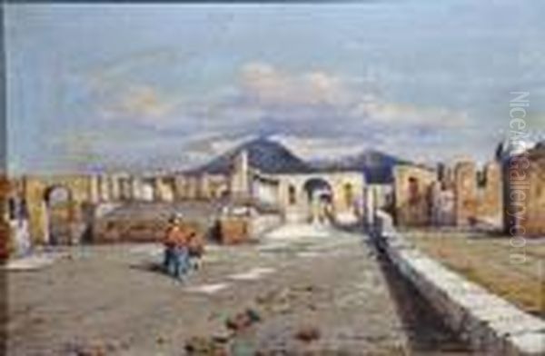 Pompei Oil Painting by Giuseppe Carelli