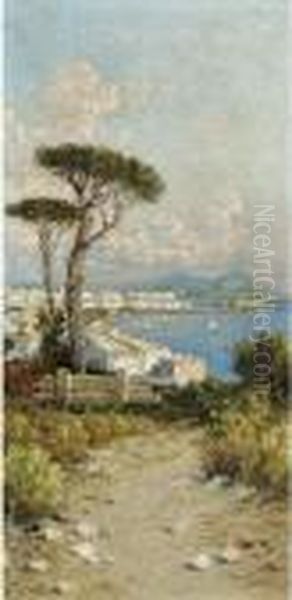 Above The Bay Of Naples Oil Painting by Giuseppe Carelli