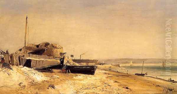 Sainte Adresse2 Oil Painting by Johan Barthold Jongkind