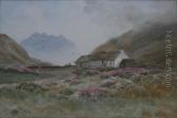 Slieve Bernagh, Co. Down, Mourne Range Oil Painting by Joseph Carey Carey