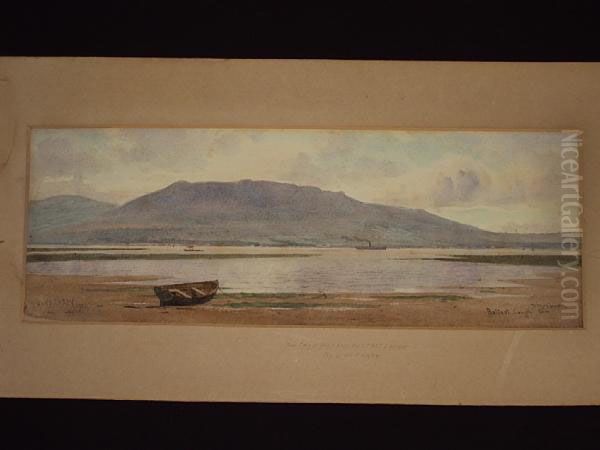 The Cave Hill And Belfast Lough Oil Painting by Joseph Carey Carey